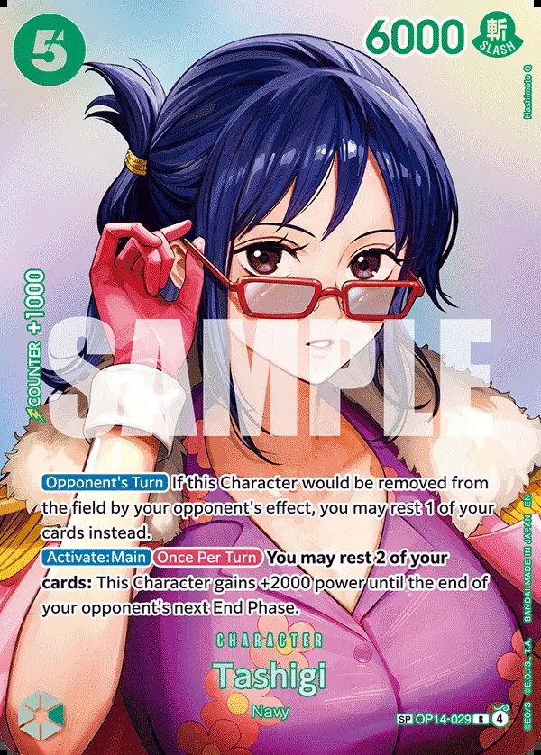 Tashigi (OP14-029_p2) Alt Art One Piece card