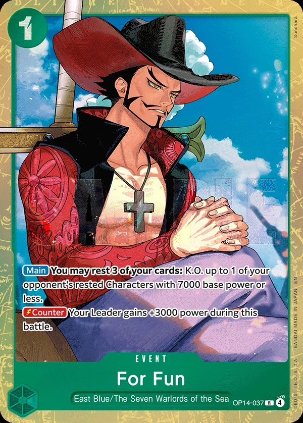 For Fun (OP14-037_p1) Alt Art One Piece card
