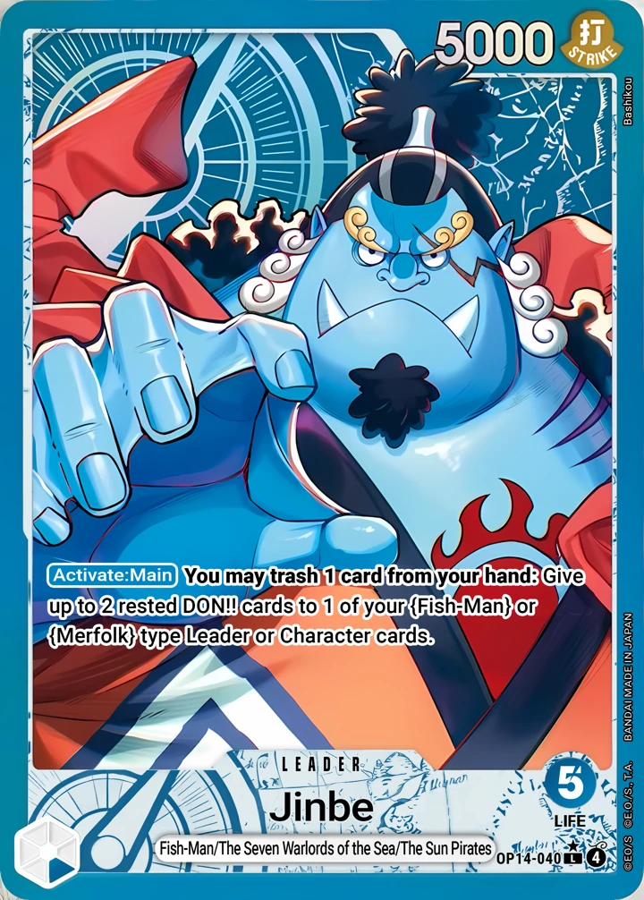 Jinbe (OP14-040_p1) Alt Art One Piece card