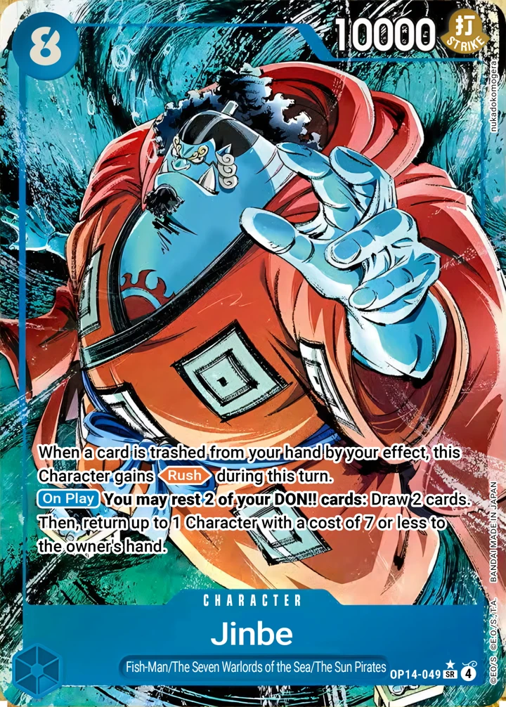Jinbe (OP14-049_p1) Alt Art One Piece card