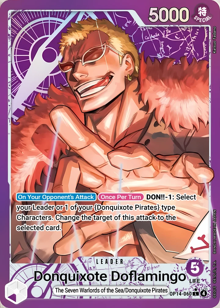 Donquixote Doflamingo (OP14-060_p1) Alt Art One Piece card