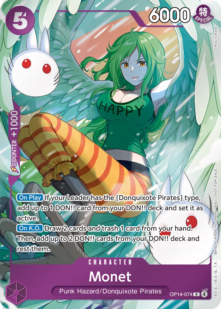 Monet (OP14-074_p1) Alt Art One Piece card