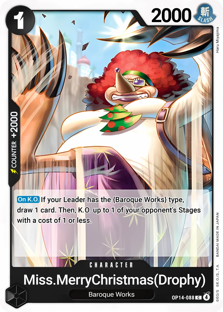 Miss.MerryChristmas(Drophy) (OP14-088) One Piece card