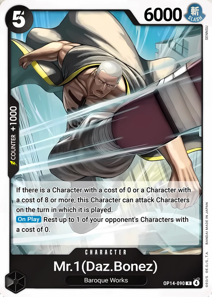 Mr.1(Daz.Bonez) (OP14-090) One Piece card