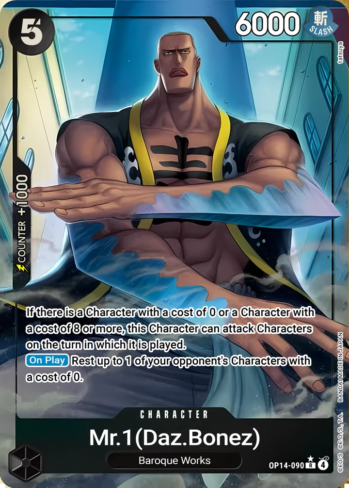 Mr.1(Daz.Bonez) (OP14-090_p1) Alt Art One Piece card