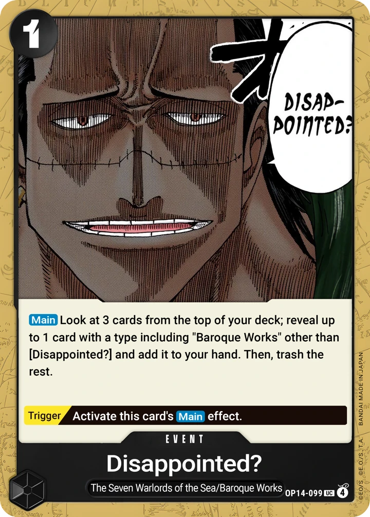 Disappointed? (OP14-099) One Piece card