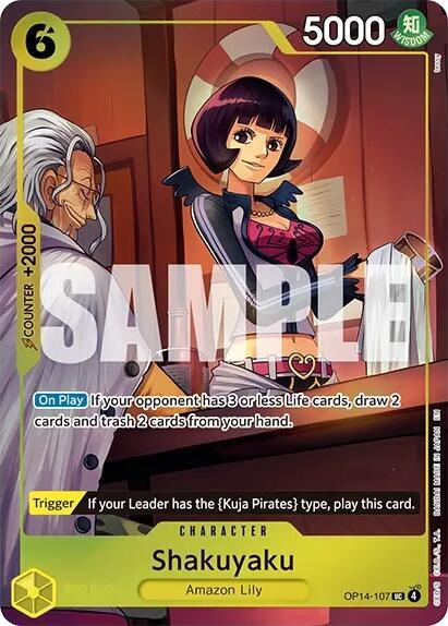 Shakuyaku (OP14-107_p1) Alt Art One Piece card
