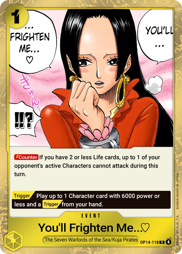 You'll Frighten Me... ♡ (OP14-118) One Piece card