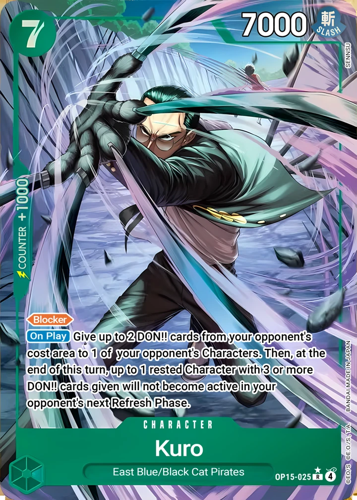 Kuro (OP15-025_p1) Alt Art One Piece card