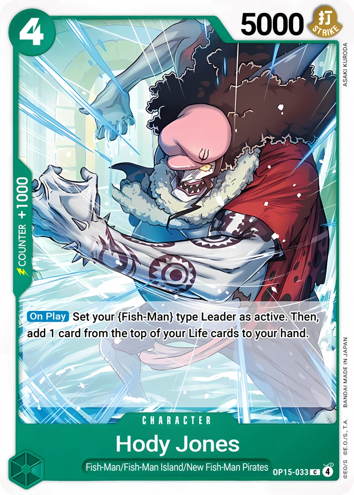 Hody Jones (OP15-033) One Piece card