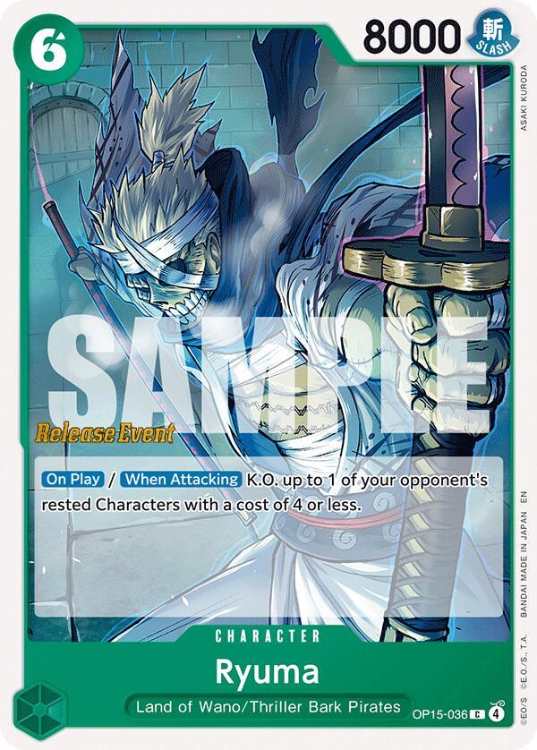 Ryuma (OP15-036_r1) Reprint One Piece card