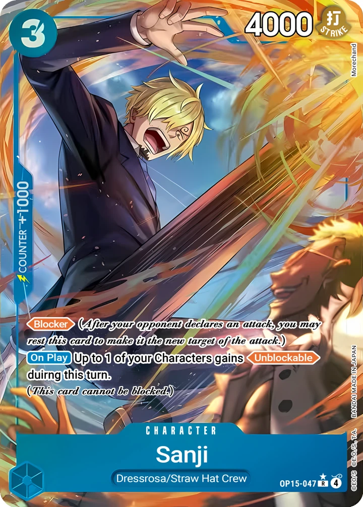 Sanji (OP15-047_p1) Alt Art One Piece card