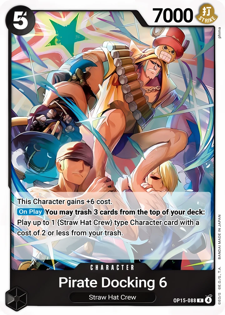 Pirates Docking Six (OP15-088) One Piece card
