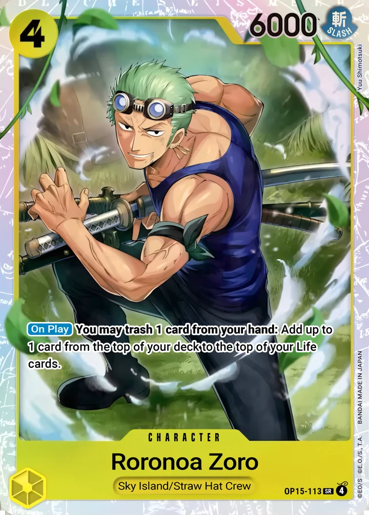 Roronoa Zoro (OP15-113) One Piece card