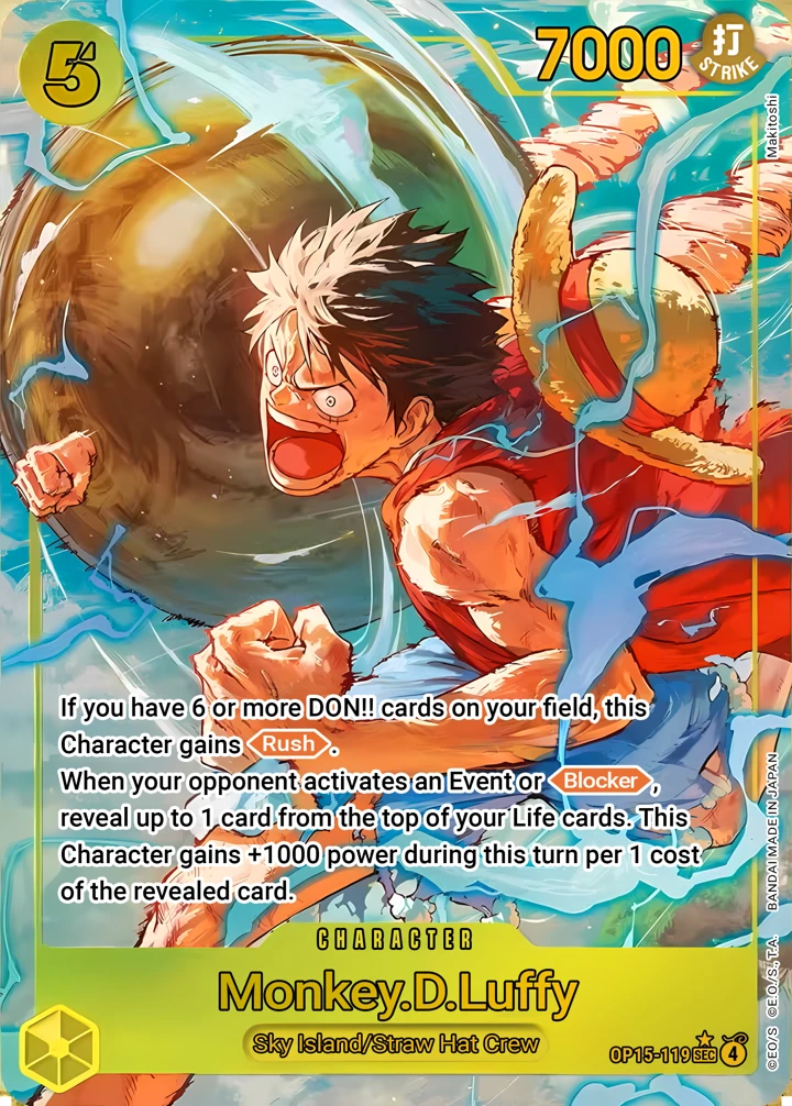 Monkey.D.Luffy (OP15-119_p1) Alt Art One Piece card