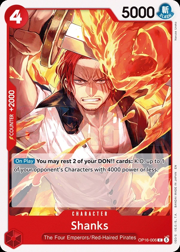 Shanks (OP16-006) One Piece card