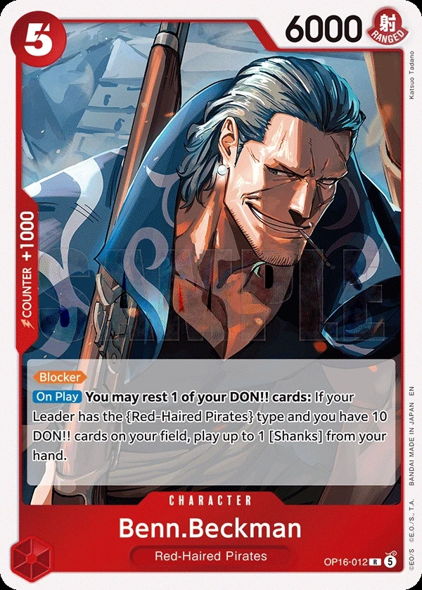Benn.Beckman (OP16-012) One Piece card