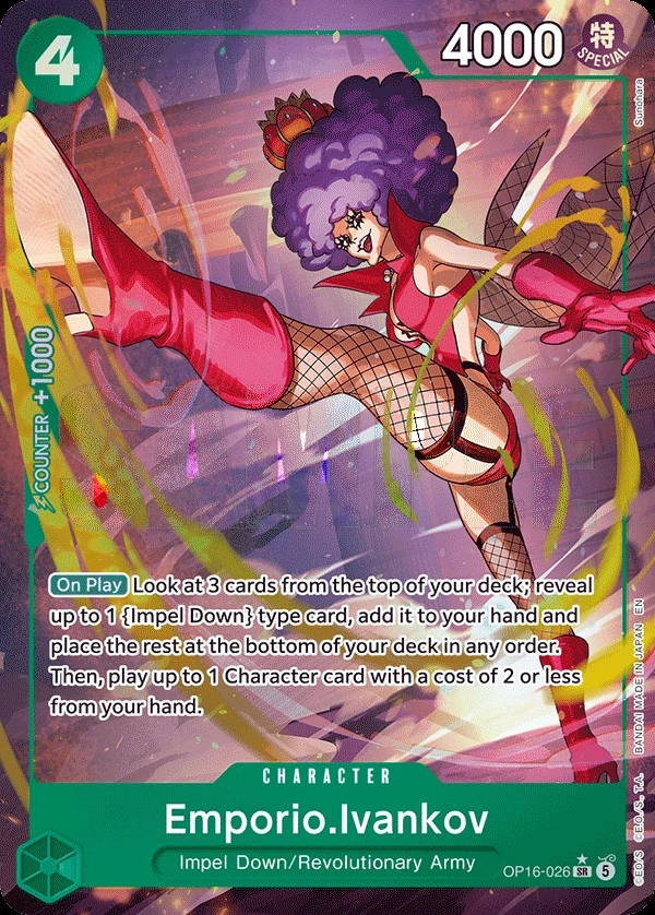 Emporio.Ivankov (OP16-026_p1) Alt Art One Piece card