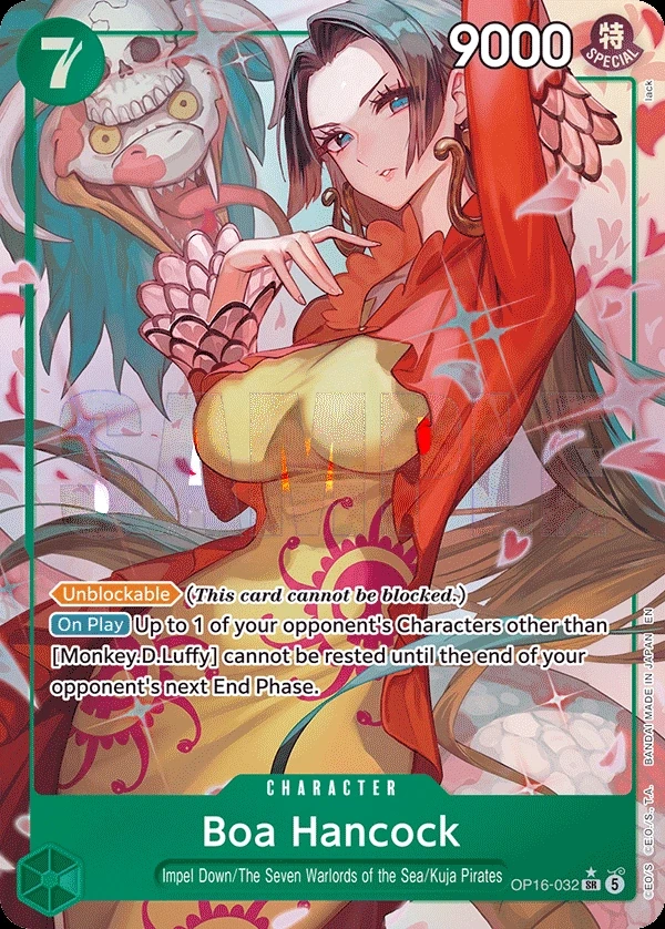 Boa Hancock (OP16-032_p1) Alt Art One Piece card