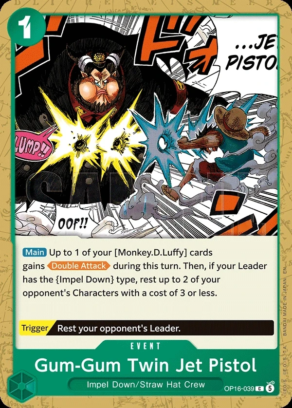 Gum-Gum Twin Jet Pistol (OP16-039) One Piece card
