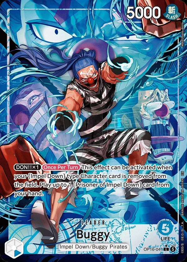 Buggy (OP16-041_p1) Alt Art One Piece card
