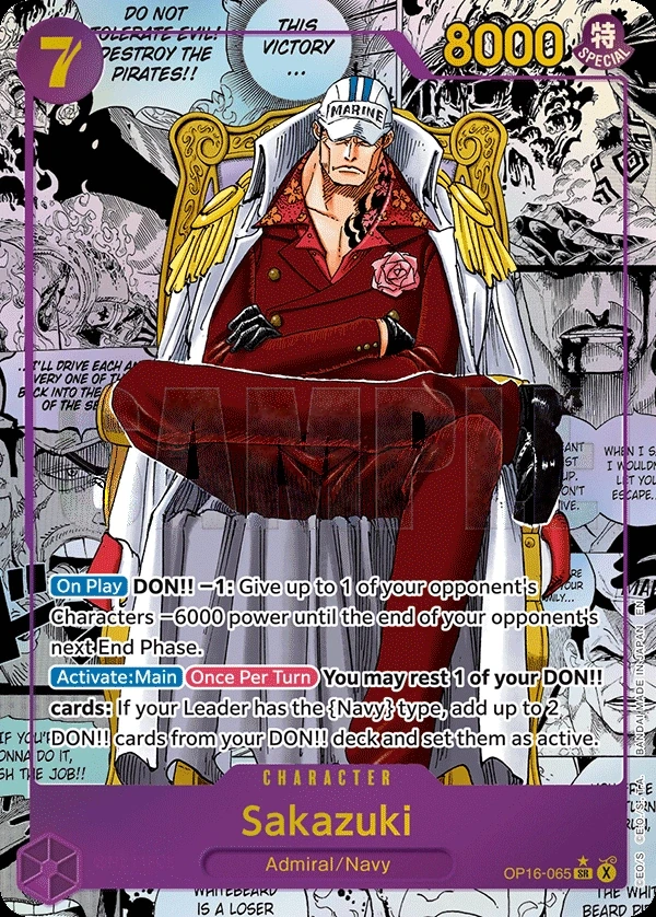 Sakazuki (OP16-065_p2) Alt Art One Piece card