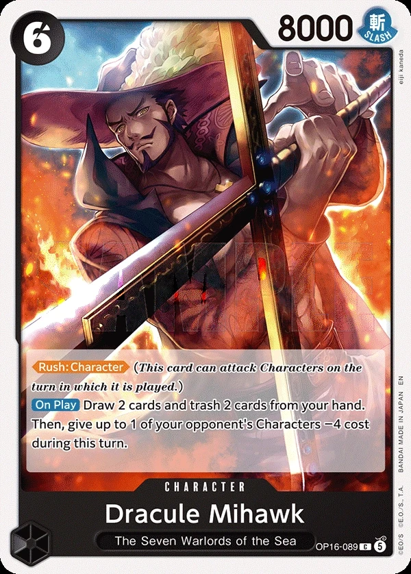 Dracule Mihawk (OP16-089) One Piece card