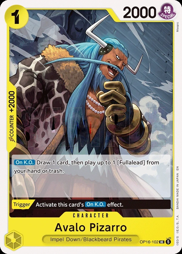Avalo Pizarro (OP16-102) One Piece card