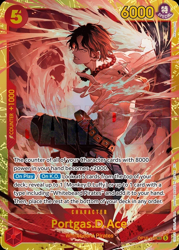 Portgas.D.Ace (OP16-118) One Piece card