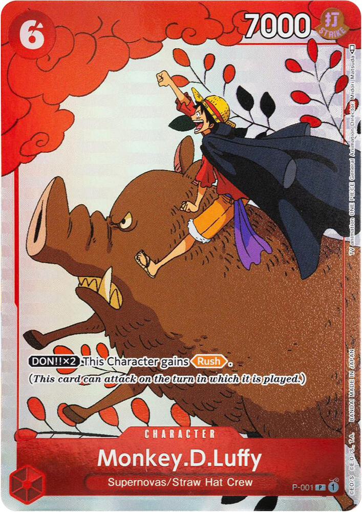 Monkey.D.Luffy (P-001_p4) Alt Art One Piece card