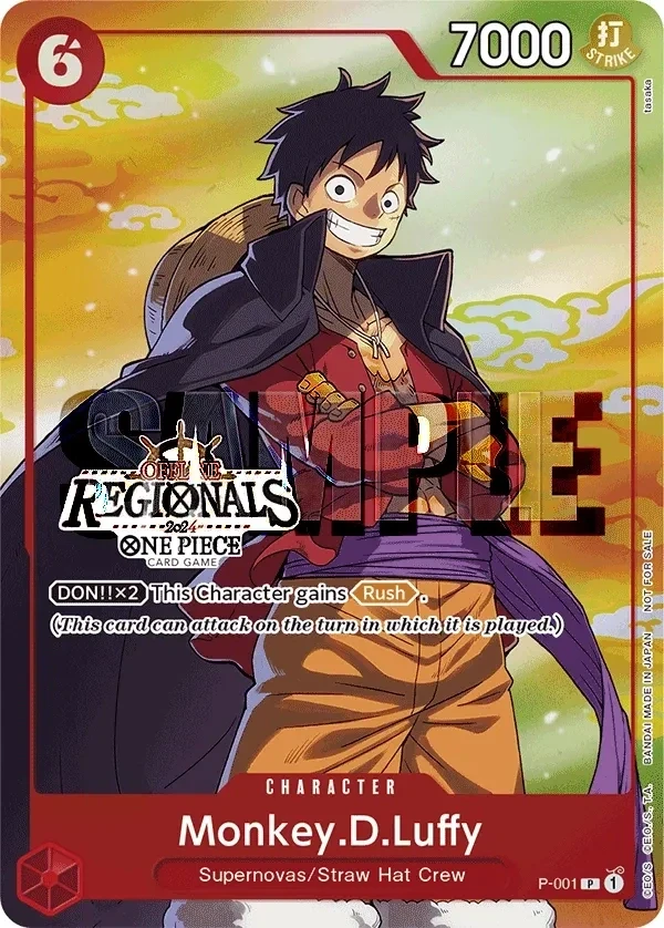 Monkey.D.Luffy (P-001_p5) Alt Art One Piece card