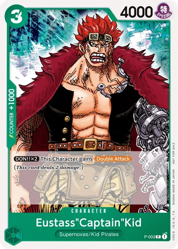 Eustass"Captain"Kid (P-003) One Piece card