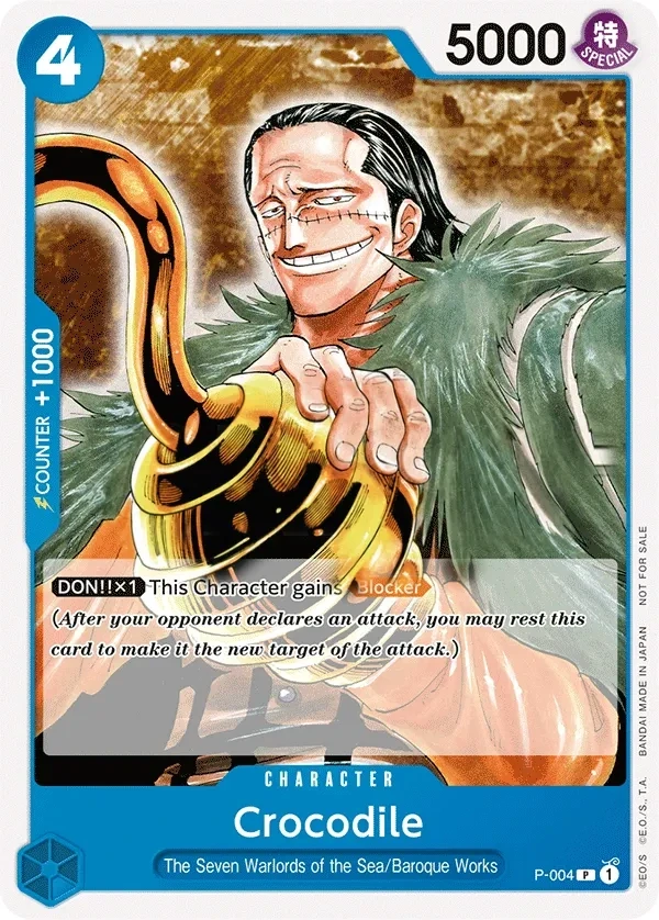 Crocodile (P-004) One Piece card