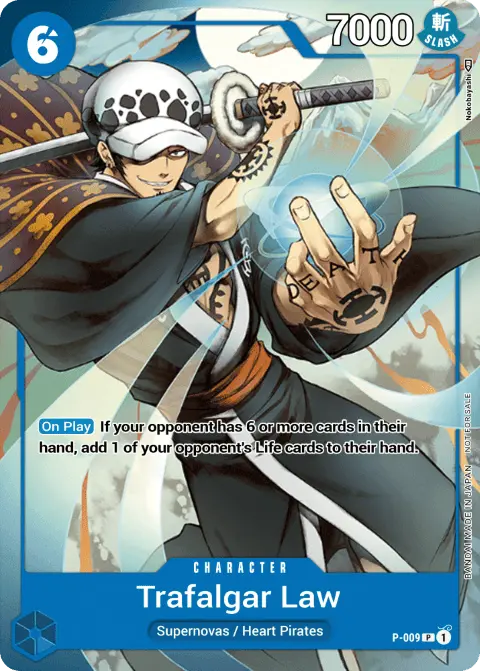Trafalgar Law (P-009) One Piece card