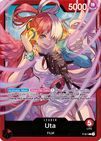 Uta (P-011) One Piece card