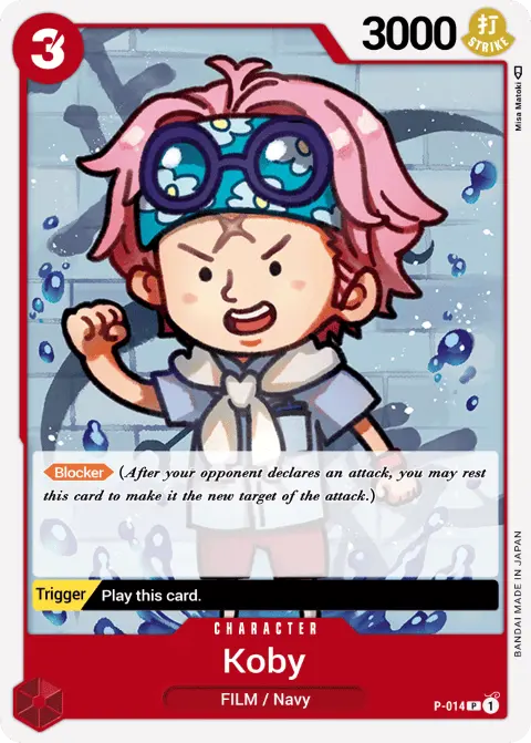 Koby (P-014) One Piece card
