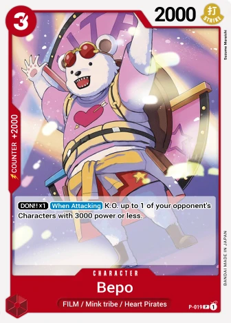 Bepo (P-019) One Piece card