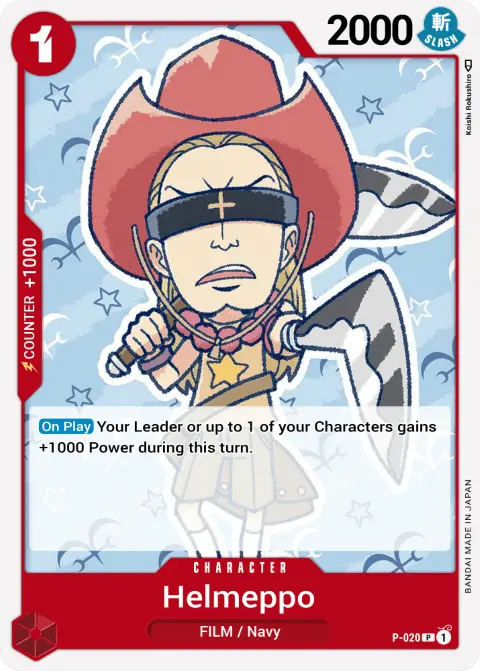 Helmeppo (P-020) One Piece card