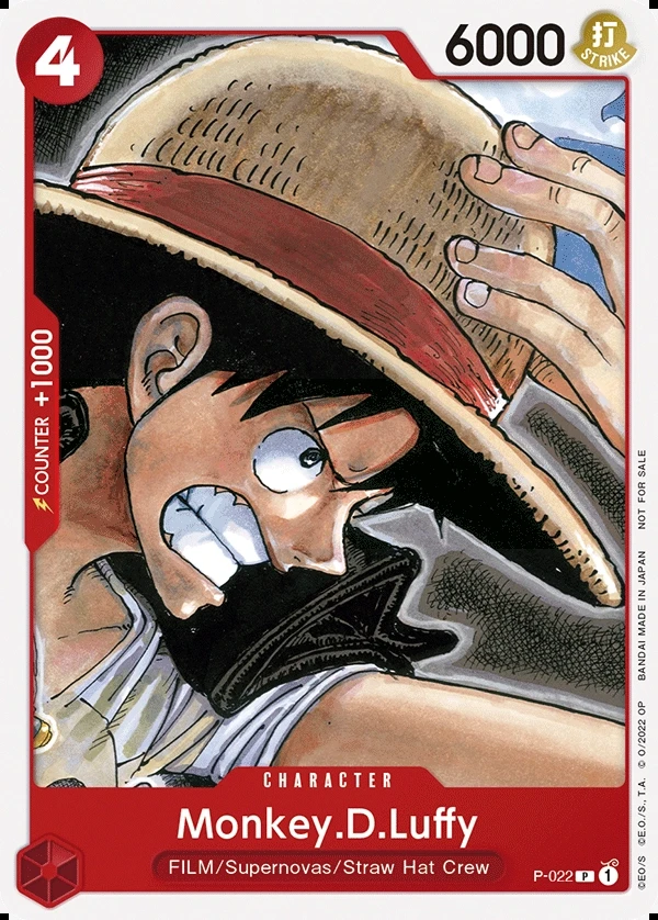 Monkey.D.Luffy (P-022) One Piece card
