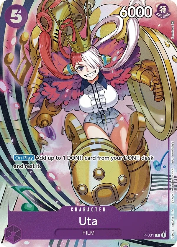 Uta (P-031) One Piece card