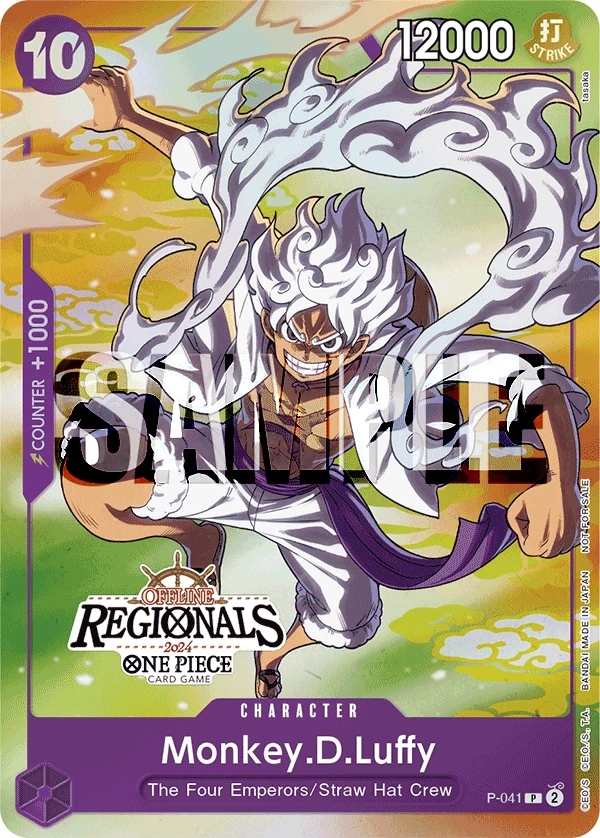 Monkey.D.Luffy (P-041_p1) Alt Art One Piece card