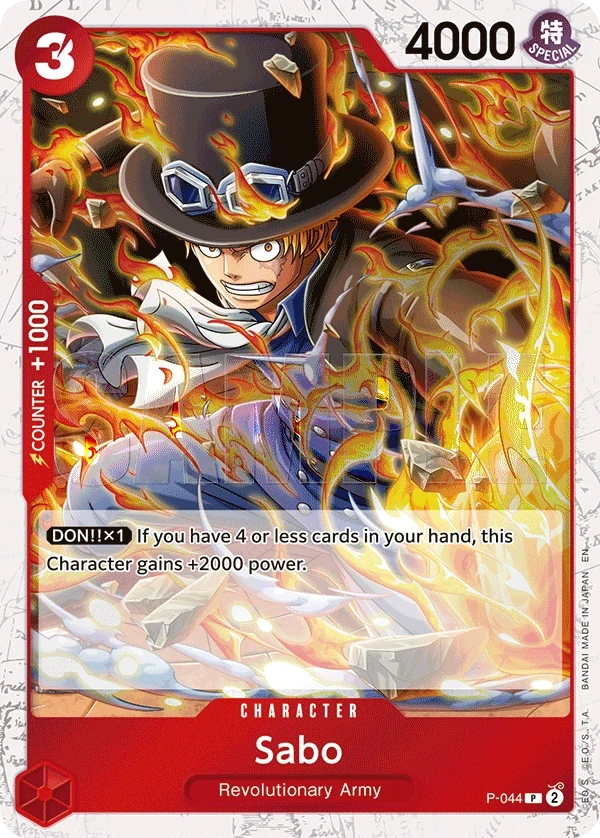 Sabo (P-044) One Piece card