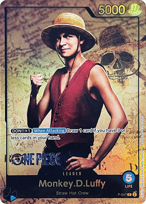 Monkey.D.Luffy (P-047_p1) Alt Art One Piece card
