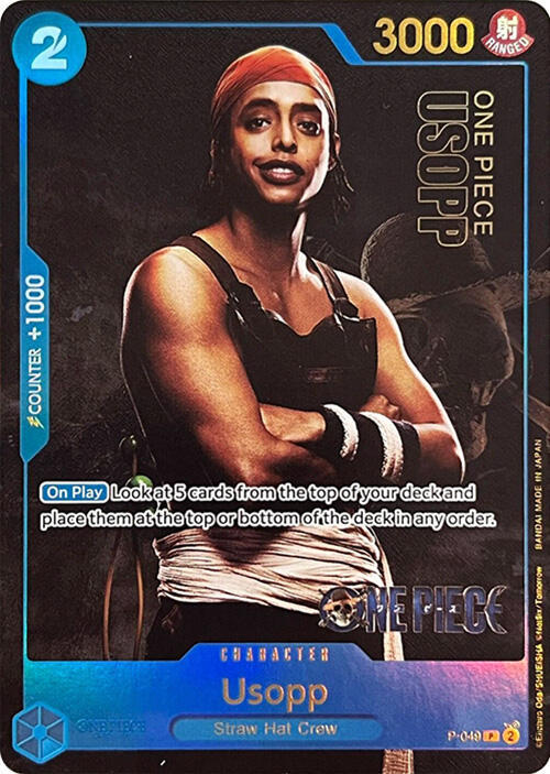 Usopp (P-049_p1) Alt Art One Piece card