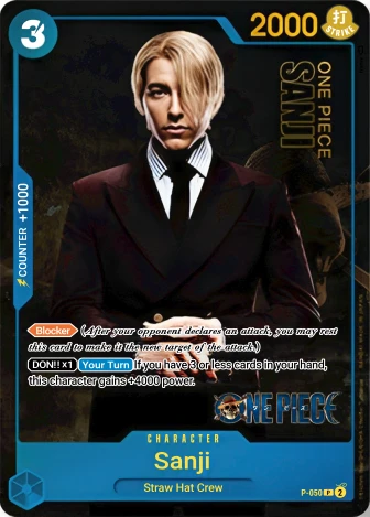 Sanji (P-050) One Piece card