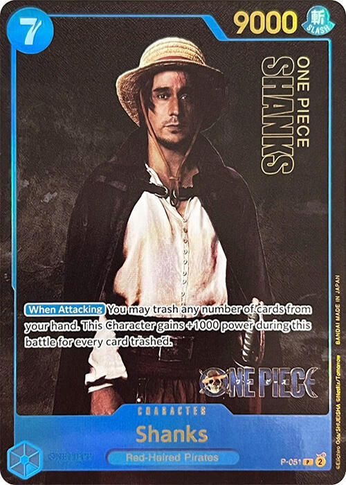 Shanks (P-051_p1) Alt Art One Piece card