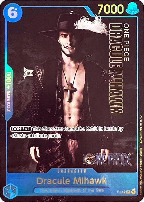 Dracule Mihawk (P-052_p1) Alt Art One Piece card