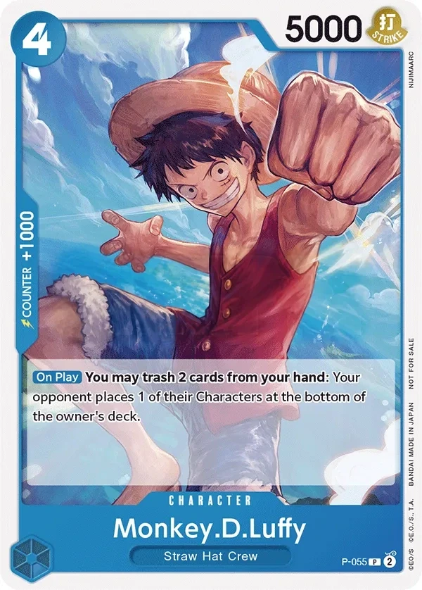 Monkey.D.Luffy (P-055) One Piece card