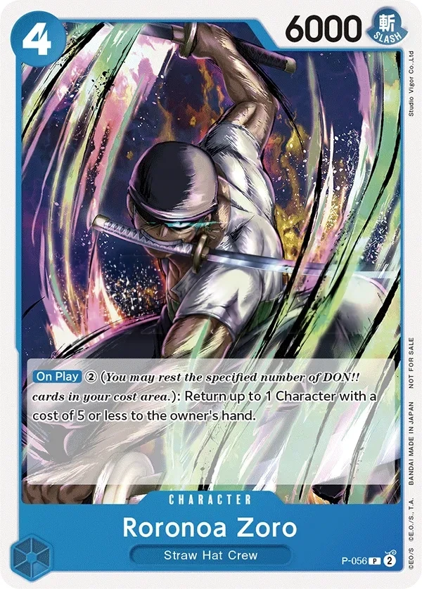 Roronoa Zoro (P-056) One Piece card