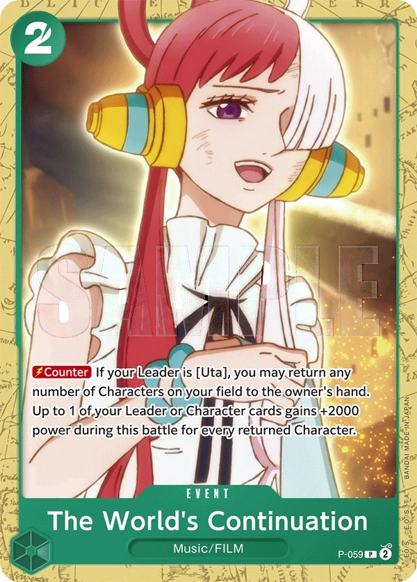 The World's Continuation (P-059_p1) Alt Art One Piece card